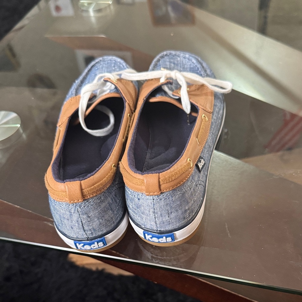 Keds Denim and Tan Loafers - Picture 7 of 8